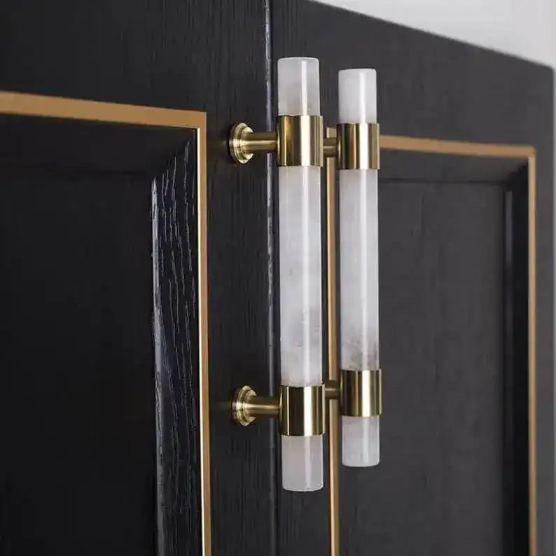 Genuine Marble Brass Cabinet Door Handles