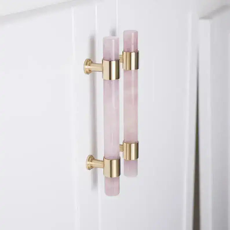 Genuine Marble Brass Cabinet Door Handles