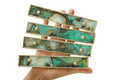 Green Agate Cabinet Door Pull Handle - Set of 4