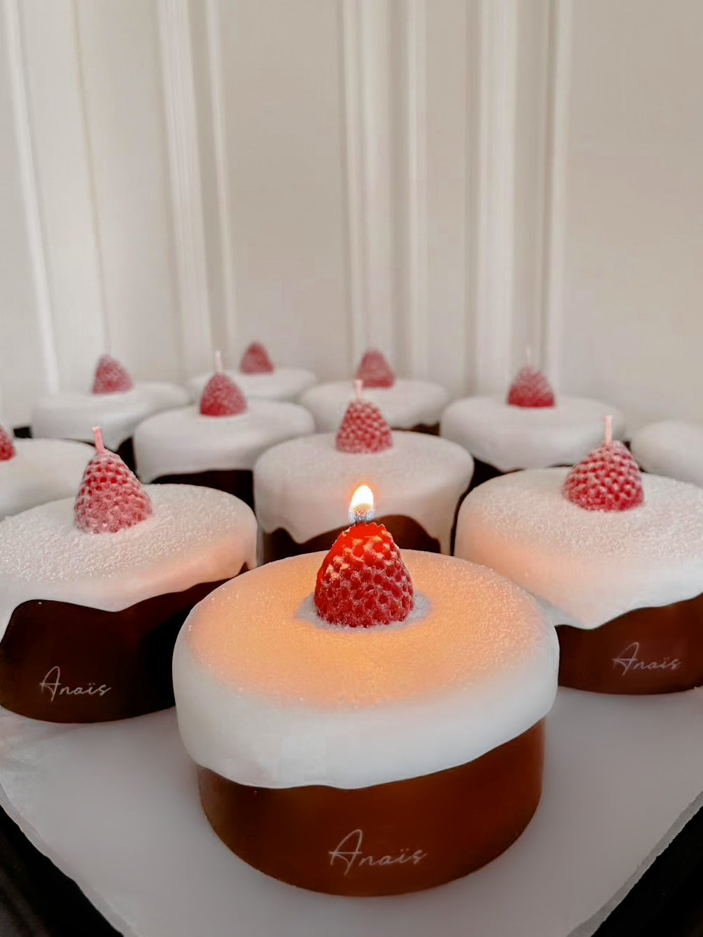 Strawberry Chocolate Cake Candle