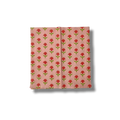 Indian Roses Floral Block Printed Cotton Napkins