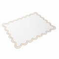 Luxurious Tan Bordered Placemat set of 4