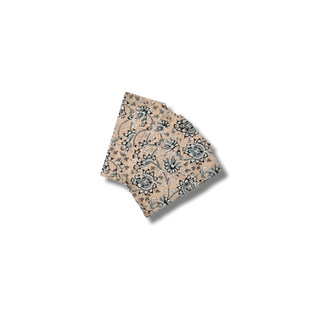 Lyla Hand Block Printed Cotton Napkins