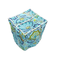 Miami Blue Floral Cotton Tissue Box Cover