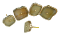 Mustard Agate Cabinet Door Pull Handle - Set of 6