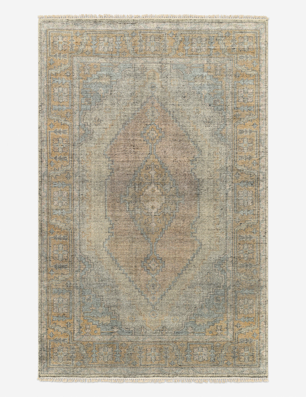 Kabir Hand-Knotted Wool-Blend Rug