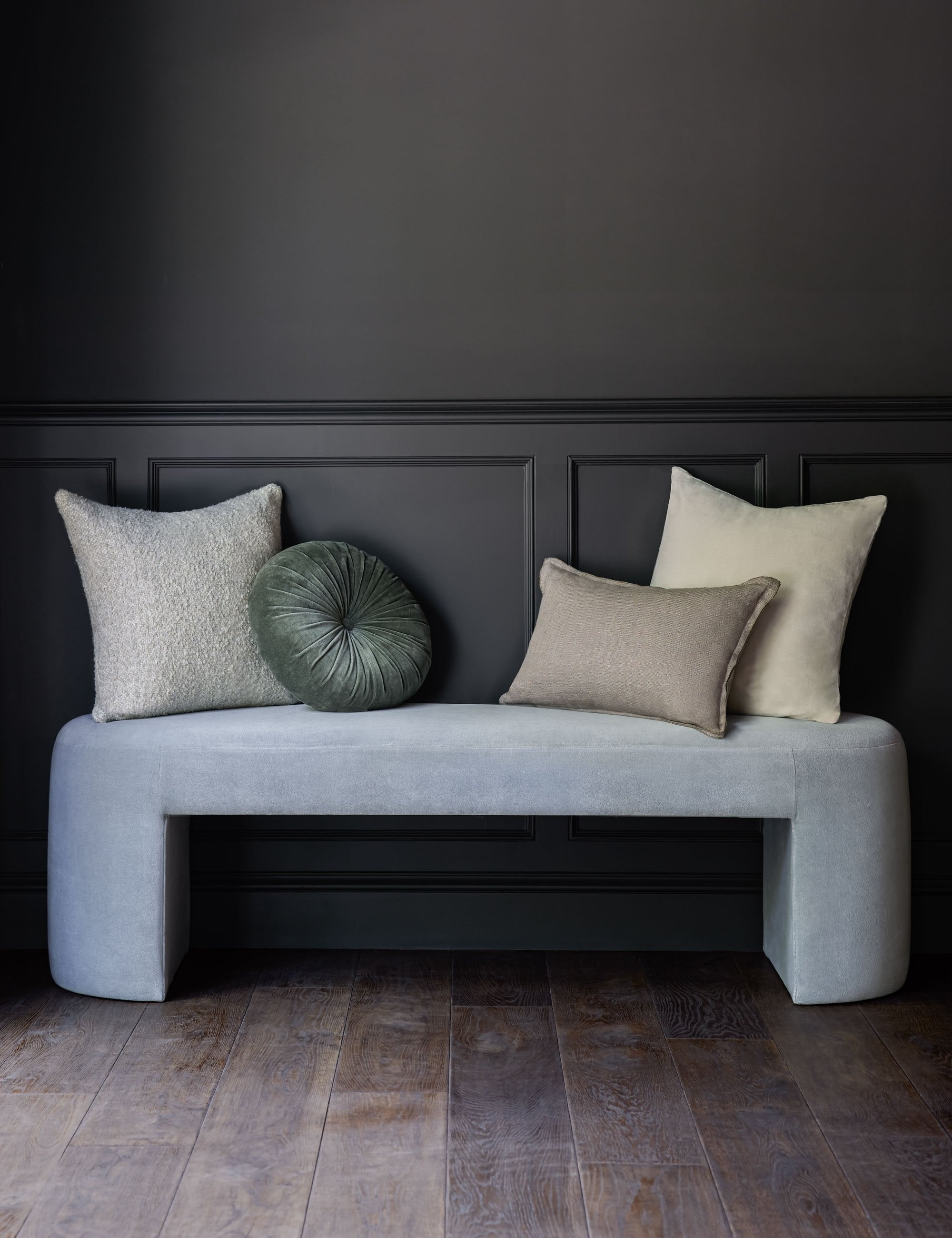 Monroe Velvet Round Pillow