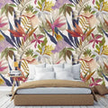 Plants and Flowers of Tropical Paradise Wallpaper Mural
