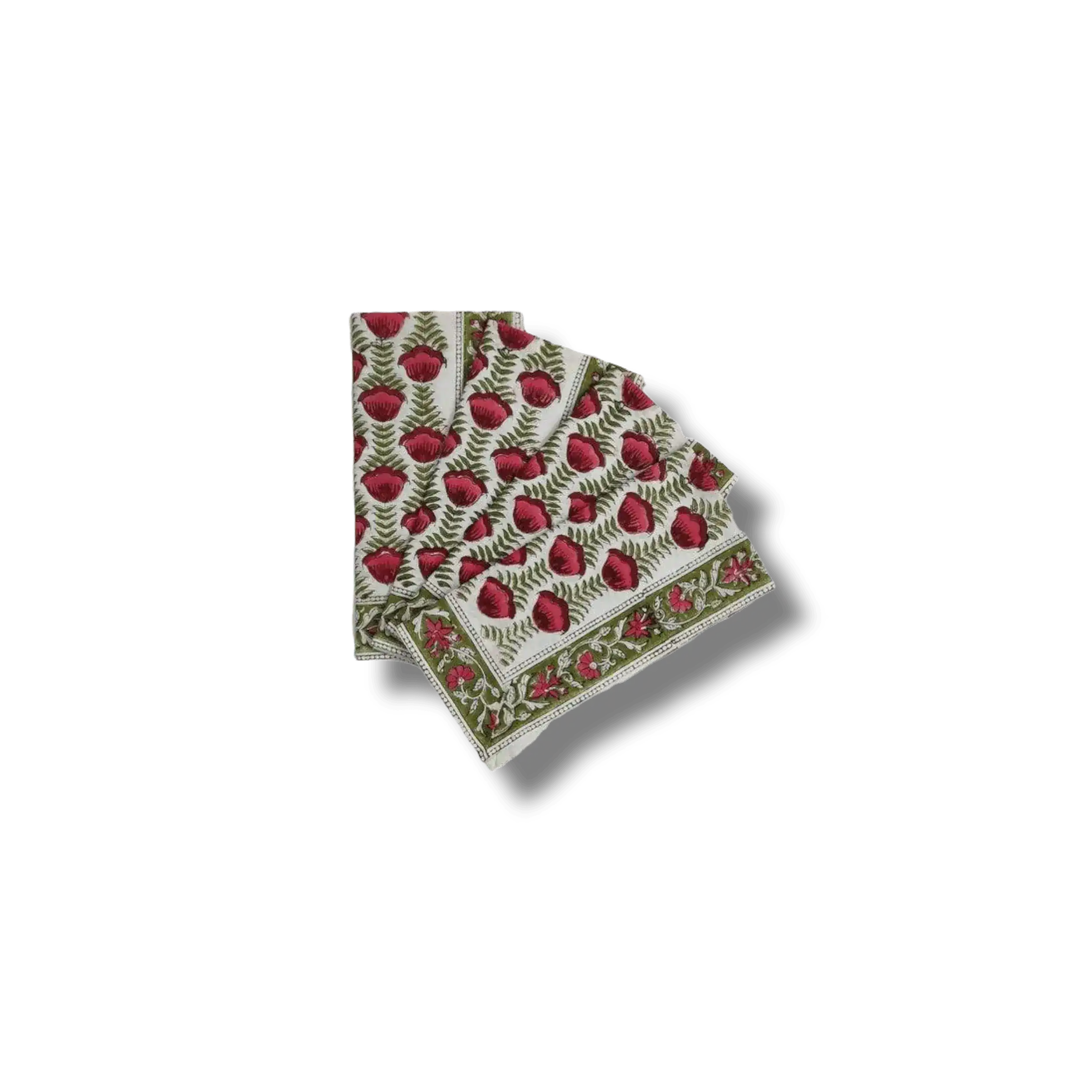 Pryna Hand Block Printed Cotton Napkin Set