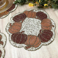 Pumpkin Harvest Beaded Placemat - Set of 6
