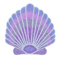 Purple Sea Shell Beaded Placemat - Set of 4