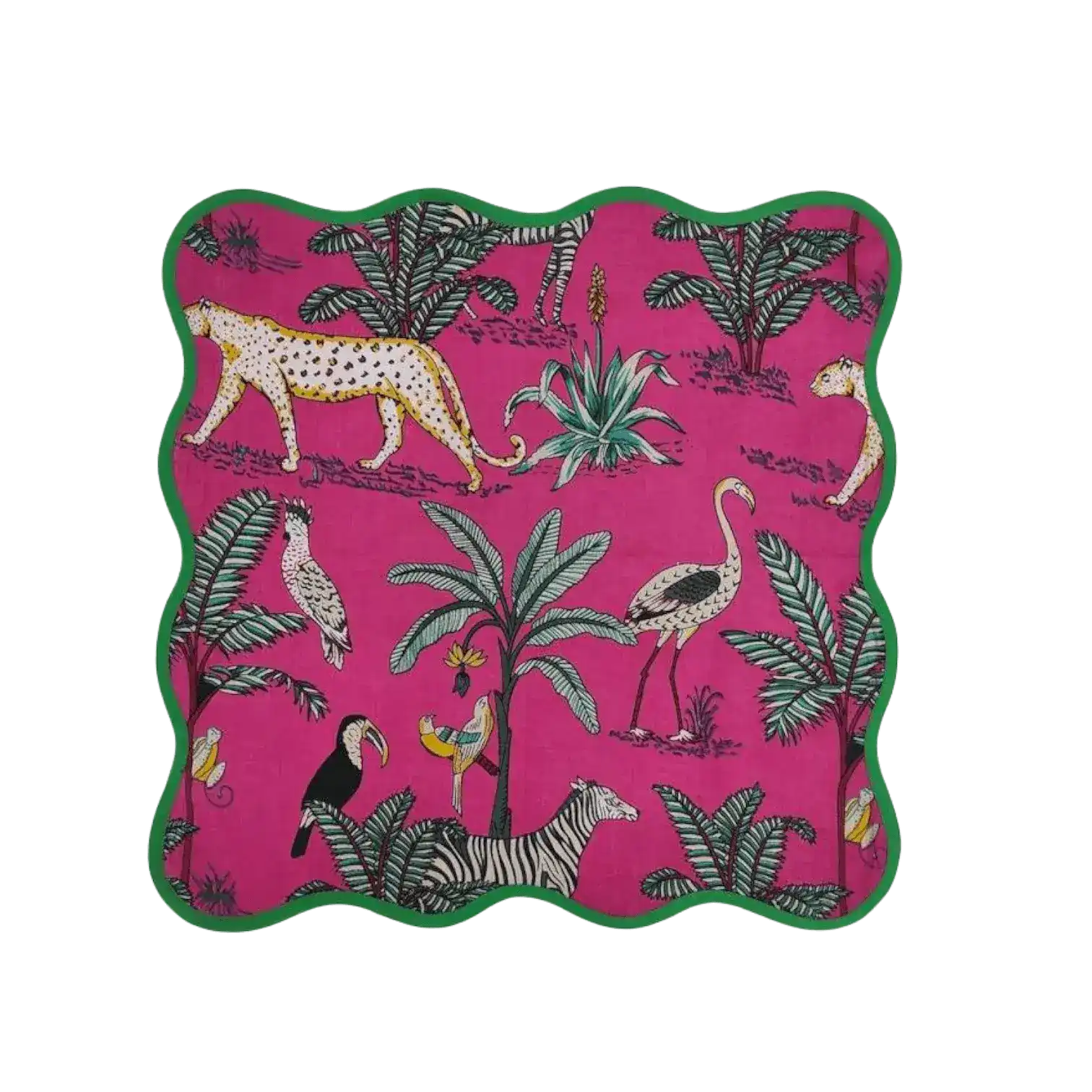 Safari Scalloped Cotton Napkins