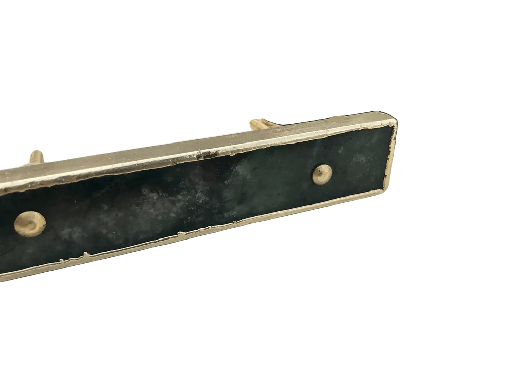 Sage Green Agate Cabinet Door Pull Handle - Set of 4