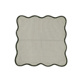 Scallop Striped Square Cotton Napkins