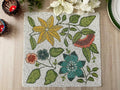 Spring Flower Square Beaded Placemat