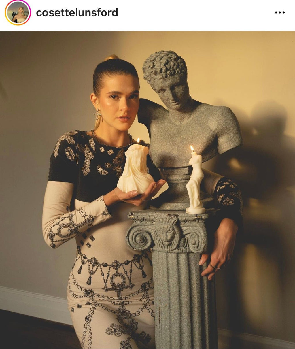 The Venus Candle in Sculpture White