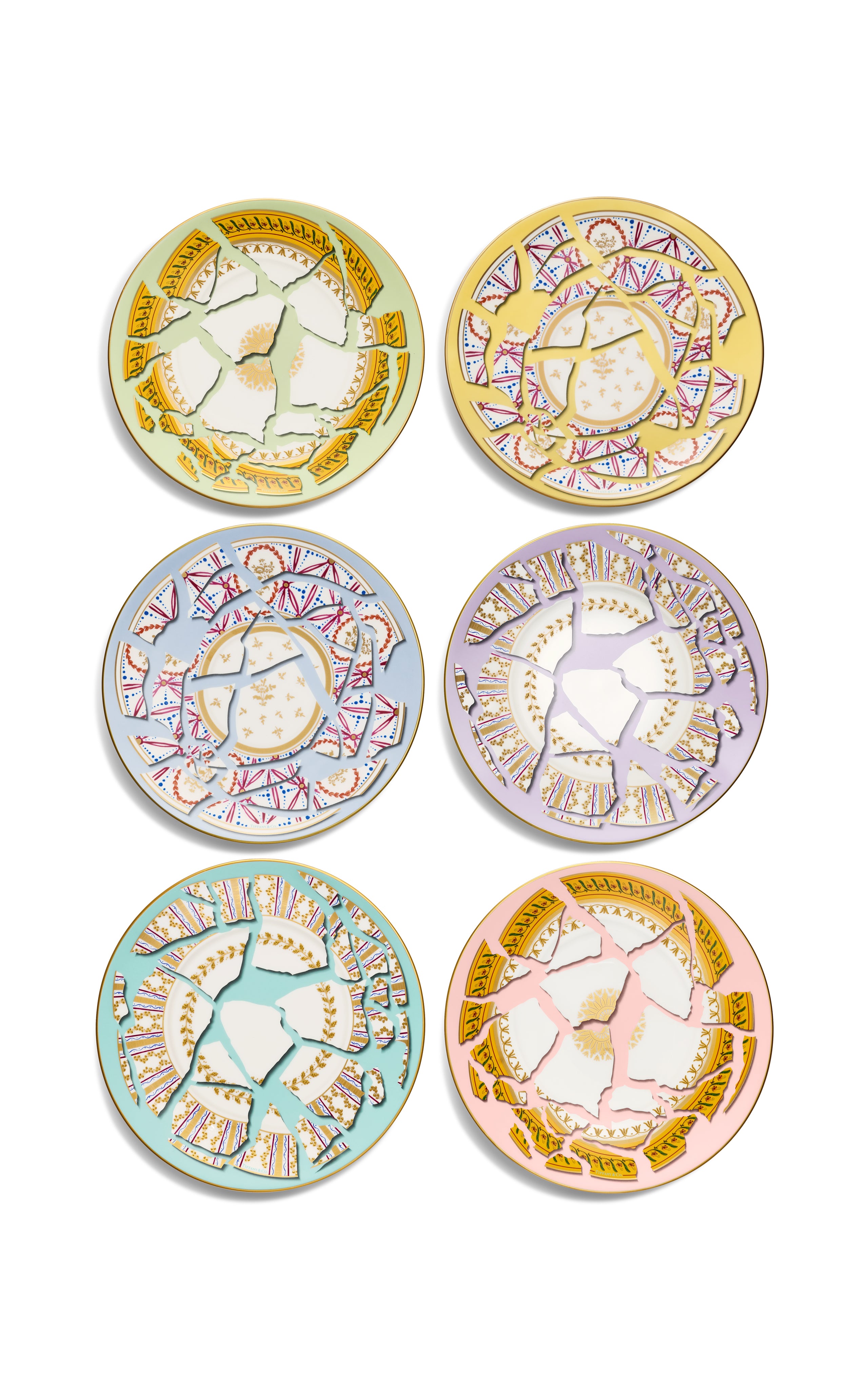 Tiffany & Co. Exclusive x Fondation César Set-of-Six China Dessert Plates