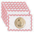 Wavy Embroidered Placemats