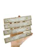 White Agate Cabinet Door Pull Handle - Set of 4