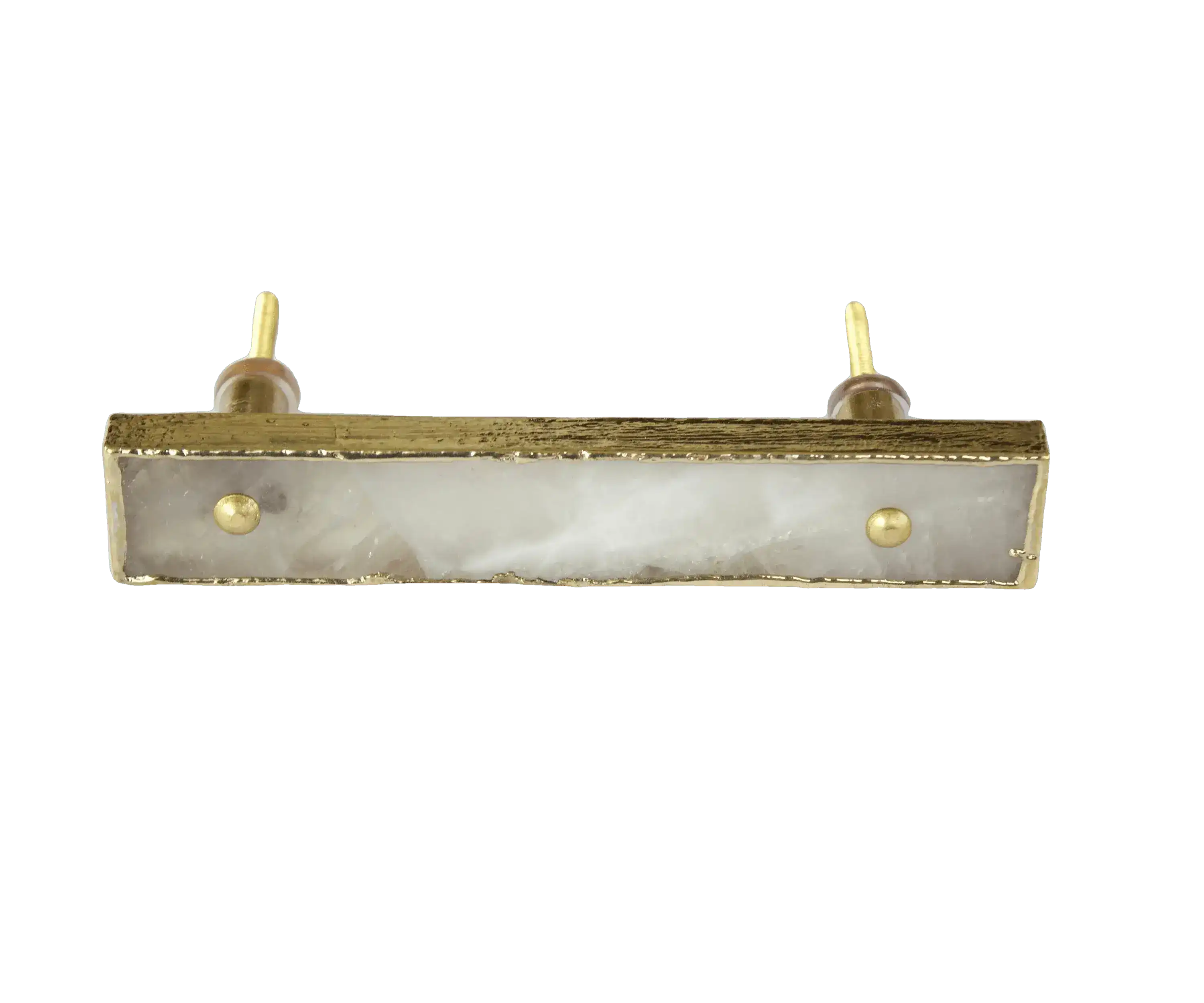 White Agate Cabinet Door Pull Handle - Set of 4