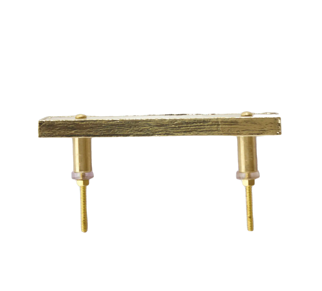 White Agate Cabinet Door Pull Handle - Set of 4